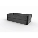 Jardinieră Curver Maple Trough grafit, cu efect lemn, 106x50x32 cm