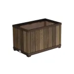 Jardinieră Curver decorativă 81 L cu auto-udare, efect lemn nuc