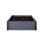 Pat de flori pătrat Curver Maple gri, 106 x 106 x 32 cm, material compozit Evotech