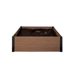Pat de flori pătrat Curver Maple maro 106x106x32 cm, Evotech, exterior