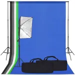 Kit studio foto cu lumină softbox și fundal GartenMobel Dekor