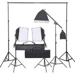 Kit studio foto cu set de lămpi GartenMobel Dekor