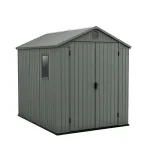 Căsuță de grădină Curver Darwin 6x8 din plastic EVOTECH, verde, 190x244 cm