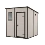 Șopron de scule Curver Manor 6x4 din plastic rezistent, bej, pentru grădină