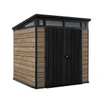 Căsuță de grădină Curver Signature PENT 7x7, plastic DECOCOAT, 4 m²