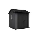 Căsuță de grădină Curver Newton 2.0 7x7.5 din plastic EVOTECH, gri