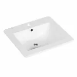 Lavoar de blat Kerra KR-530 din ceramică albă, 54x46 cm, dreptunghiular