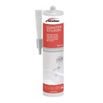 Silicon sanitar alb Leziter 310 ml, antimucegai, flexibil pentru etansari