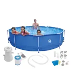 Piscină de grădină Mirpol cu cadru metalic 300 x 76 cm, 4383 L, cu filtrare