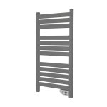 Radiator electric pentru prosoape Leziter 500W, IP24, aluminiu, gri, montaj perete