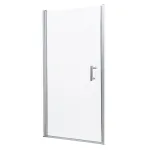 Ușă de duș Leziter Solo New 90x195 cm, sticlă securizată 6 mm, profil cromat