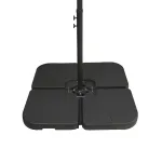 Bază pentru parasolar Leziter 4x15 L, set 4 piese umplibil cu apă/nisip