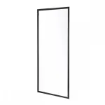 Perete de duș Leziter Flexi 80x185 cm, sticlă securizată 5 mm, cadru negru