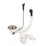 Sifon automat Leziter pentru chiuvetă 1 bazin, diametru 90 mm, cu buton