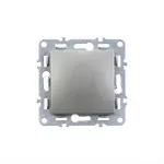 Comutator clopot Leziter Nova 101N gri, 10A, montaj incastrat, IP20