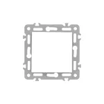 Întrerupător transversal Leziter Nova 107 alb, 10A 250V, montaj îngropat