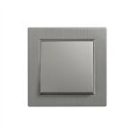 Întrerupător transversal Leziter Nova 10A 250V tip 107, cu ramă gri