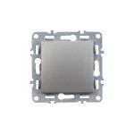 Întrerupător transversal Leziter Nova 107, 10A 250V, gri, montaj îngropat