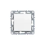 Întrerupător unipolar Leziter Nova 10A 250V, alb, modul fără cadru (101)