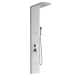 Panou de duș cu hidromasaj Leziter Malaga White, aluminiu alb 145 cm