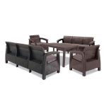 Set mobilier grădină Curver Corfu Fiesta II Duo cu masă Future, ratan