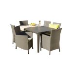 Curver Set de mobilier de grădină Futura 6+1 în culoarea cappuccino