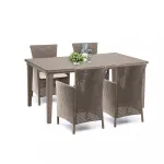 Set mobilier de grădină Curver Futurowa 4+1 cappuccino, masă + 4 scaune