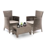 Curver Set mobilier de grădină pentru balcon Corowa, culoare cappuccino