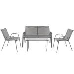 Set mobilier de grădină Leziter Lorca 4+1 cu canapea, 2 scaune și masă