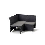 Curver Rosalie element de colț grafit, modul extensie canapea grădină