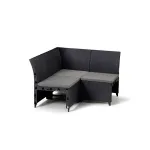 Curver Rosalie element de colț grafit, modul extensie canapea grădină