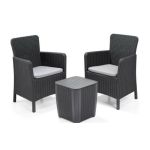 Curver Set mobilier de grădină Trenton Balcon, grafit