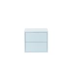 Dulap de perete Leziter Boxie cu 2 sertare, 40x40x37 cm, albastru modern