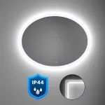 Oglindă de baie Leziter Dea 80 cu LED, senzor tactil și IP44, 80x60 cm