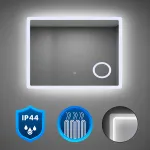 Oglindă de baie Leziter Liz 100 cu LED, senzor tactil, IP44, 100x60 cm