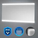 Oglindă de baie Leziter Liv 120, 120x60 cm, cu LED 6000K, touch dimmer, IP44