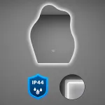 Oglindă baie Leziter Wave 60 cu LED, senzor tactil, IP44, 60x80 cm