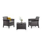 Leziter Venus Balcony set mobilier de grădină grafit