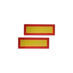 Set 2 plăci reflectorizante tip B mari, dreptunghiulare 55x14 cm, metal