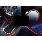 Ornament auto portocaliu in rola, 4 mm x 15 m, pentru decor si contur