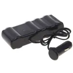 Prelungitor auto cu 4 prize și 2 porturi USB, adaptor brichetă WF4008