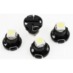 Set becuri LED T4.7 roșu 12V cu 1 LED 5050 SMD (2 bucăți) LUX
