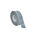 Bandă reflectorizantă întreruptă premium, albă, omologată UE, 5 cm x 45,7 m (RI01W)