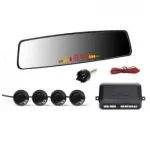 Senzori de parcare cu afișaj în oglindă MLS001, set 4 senzori pentru marșarier