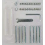 Set complet pentru montaj lupe în far auto, cu imbusuri, piulițe și chei