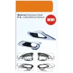 Set ornamente tobă din inox compatibile Lexus LS L460, 320x97x163 mm