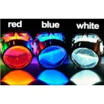 Set 2 module SMD Devil Eyes albe 12V pentru lupe de far, 3.5 x 1.5 cm