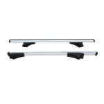 Set bare portbagaj universale din aluminiu 120 cm, cu cheie, pentru bare longitudinale integrate