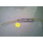 Modul LED 3x SMD 2835, 12V, lumina galbena, rezistent la apa, cu banda adeziva