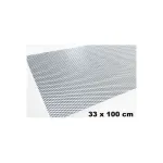 Plasă tuning neagră metalică din aluminiu pentru grilă auto, 100x33 cm